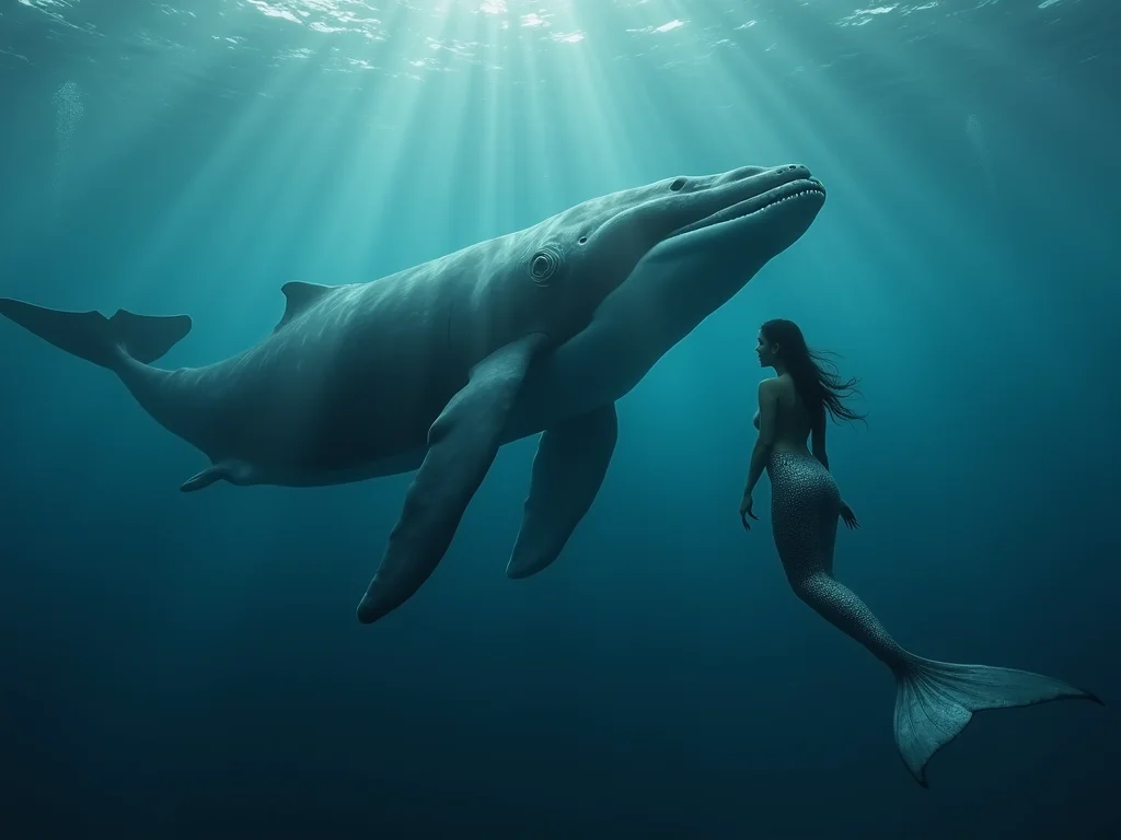 A Baleia e a Sereia: Uma Amizade Inesperada Revelada A Baleia e a Sereia: Uma Amizade Inesperada Revelada