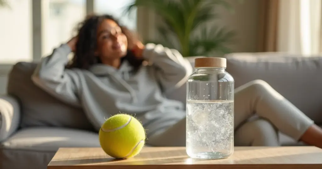 Bolinha de tênis ou garrafa congelada para pés: qual escolher para alívio rápido?