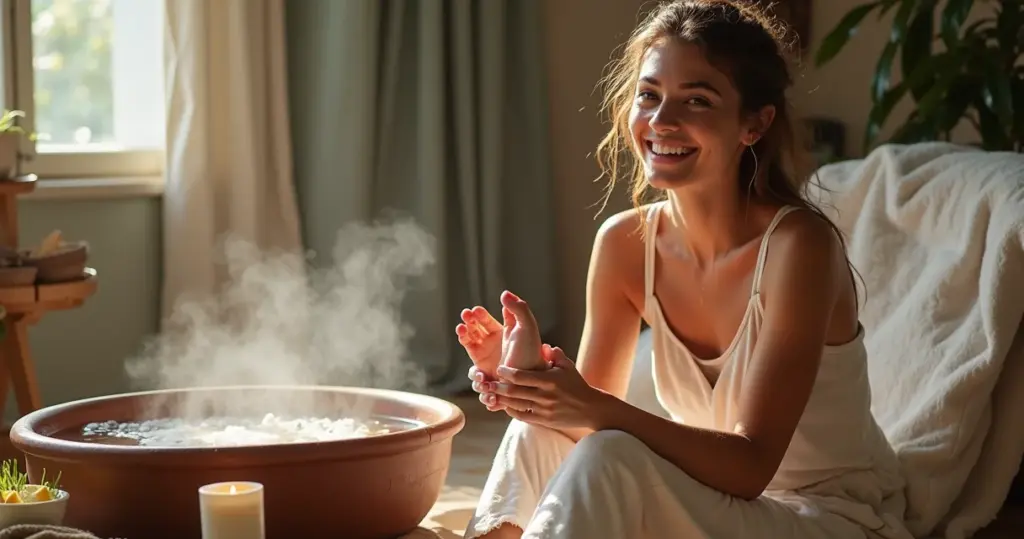 Ideias de escalda pes caseiro para relaxar: spa em 5 min com sal grosso