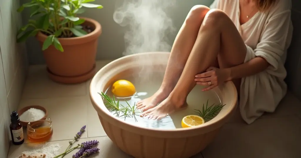 Melhores receitas escalda pes caseiro para relaxar em 15 minutos