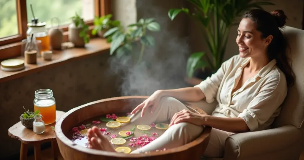 Melhores receitas escalda pes caseiro para relaxar em 20 minutos