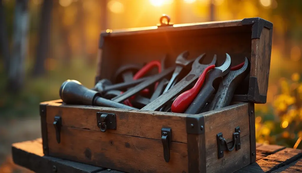 Uma Caixa de Ferramenta de Madeira: o charme rústico que faltava em sua casa