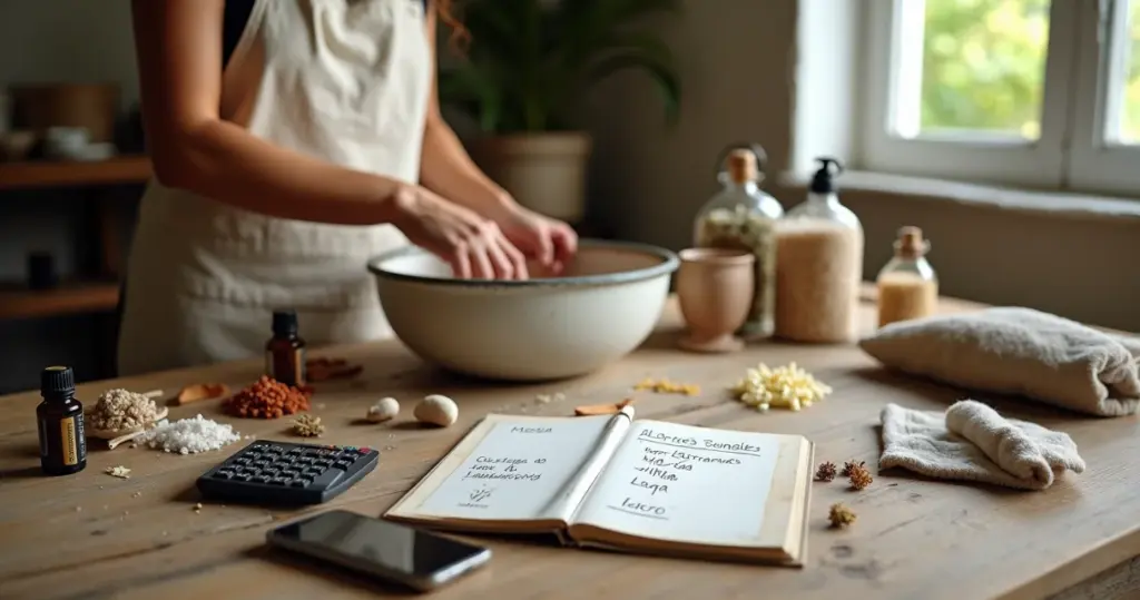 Como calcular preço de escalda pés artesanal sem perder dinheiro: fórmula certa