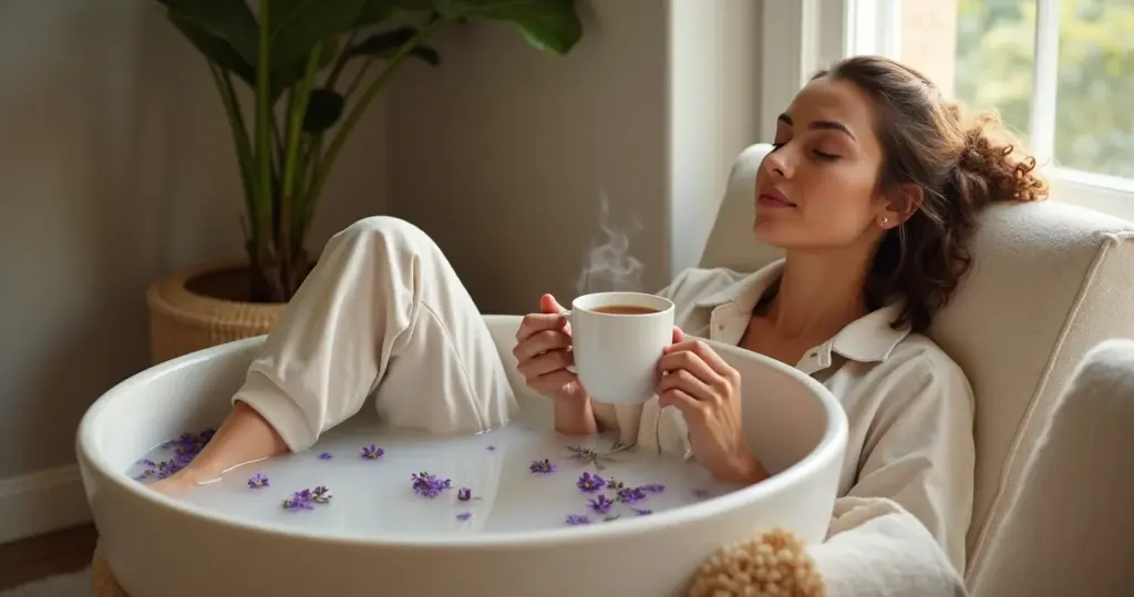 Como Fazer Escalda Pés Lavanda Camomila e Resetar Seu Dia em 20 Min Como Fazer Escalda Pés Lavanda Camomila e Resetar Seu Dia em 20 Min