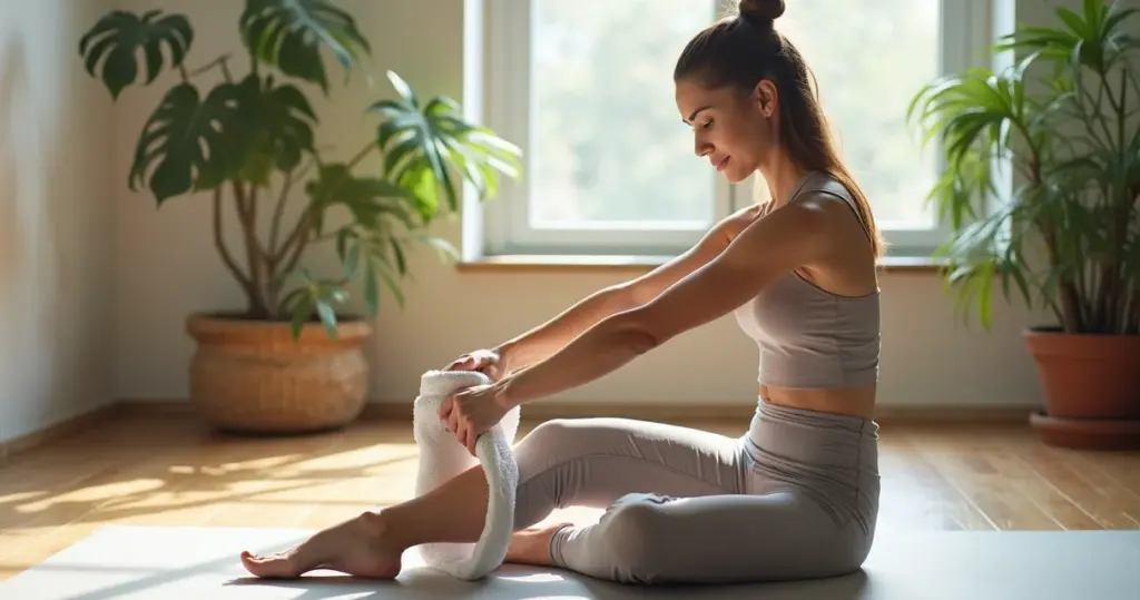 Como fazer exercicio puxar ponta do pe com toalha e acabar com a dor no pé