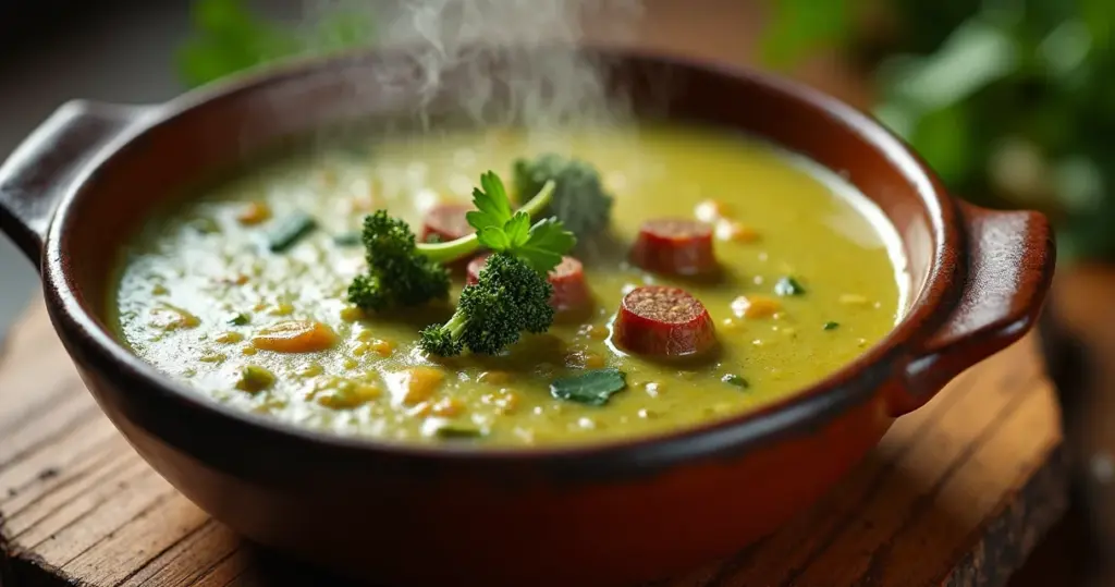 Como se faz caldo verde cremoso em 40 minutos (sem erros)