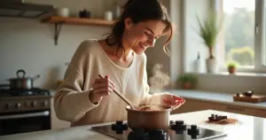 Como se faz mingau de chocolate cremoso e sem grumos em 10 minutos