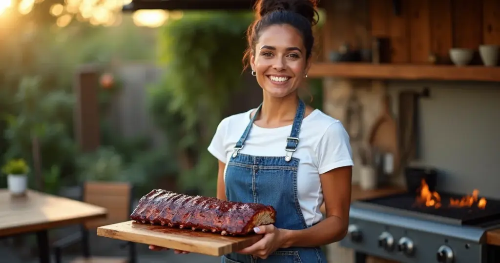 Costela assada com barbecue que solta do osso: técnica fácil de 1 passo
