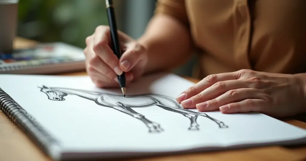 Erro que estraga 90% dos desenhos de cavalo (e como evitar)