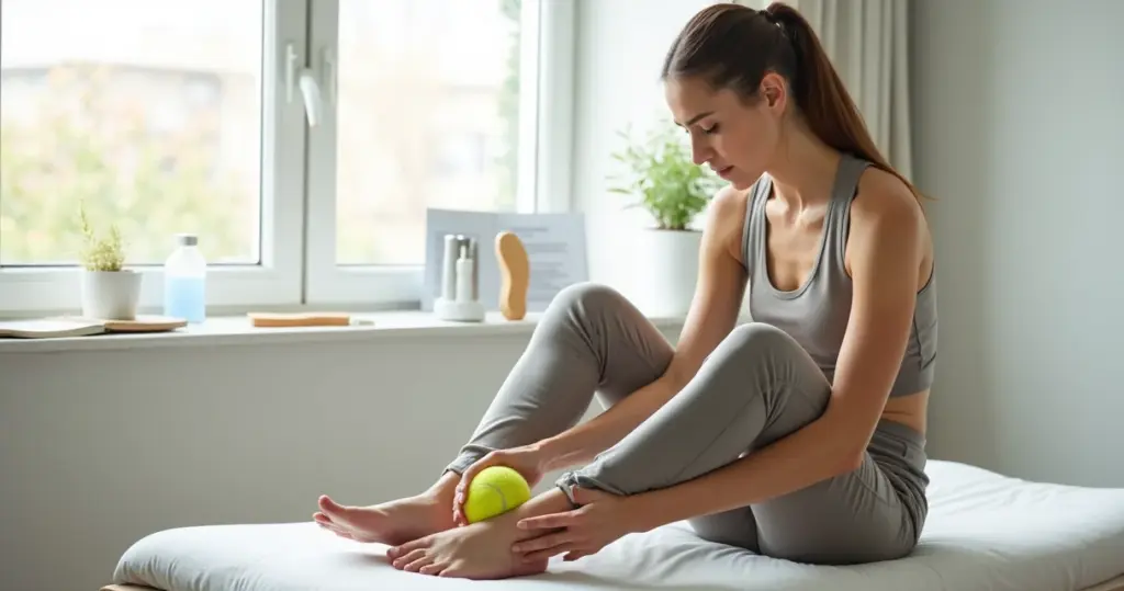 Erros comuns ao usar bolinha de tenis para fascite plantar que pioram sua dor