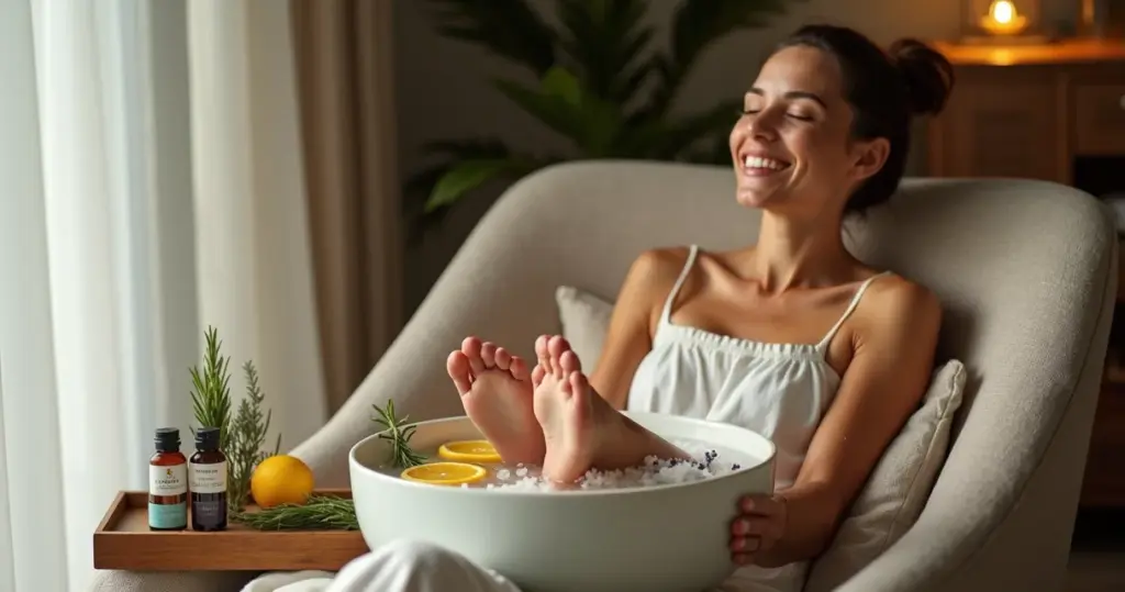 Escalda Pés com Sal Grosso ou Óleos: Alívio Rápido em 20 Minutos Escalda Pés com Sal Grosso ou Óleos: Alívio Rápido em 20 Minutos