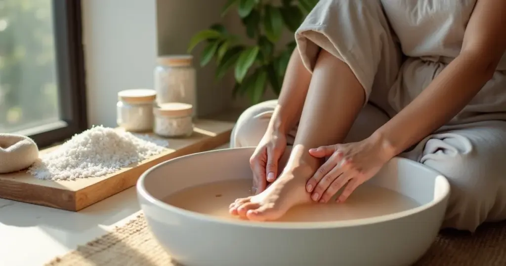 Escalda pés com sal grosso ou sais de banho: qual vale mais a pena? Escalda pés com sal grosso ou sais de banho: qual vale mais a pena?