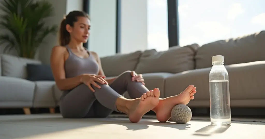 Exercícios pés com bolinha ou garrafa: qual realmente alivia sua dor?
