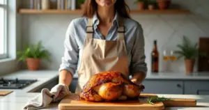 Frango assado na cerveja: macio e suculento em 30 minutos de preparo