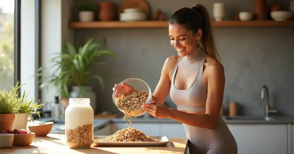 Granola Fit em 20 Minutos: Café da Manhã Crocante e Energético