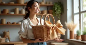 17 Ideias de Laço de Fita para Cestas que Vão Impressionar Seu Presente
