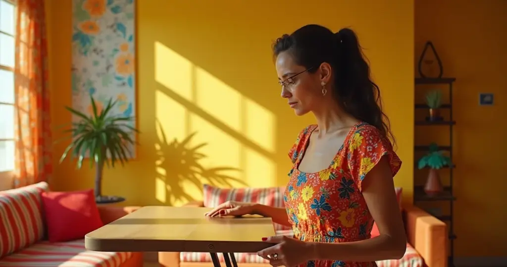 5 Ideias de Mesa com Dobradiça que Dobram Seu Espaço em Segundos