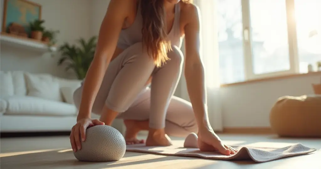 Quanto custa bolinha e toalha para exercícios pés? Menos de R$40 resolve