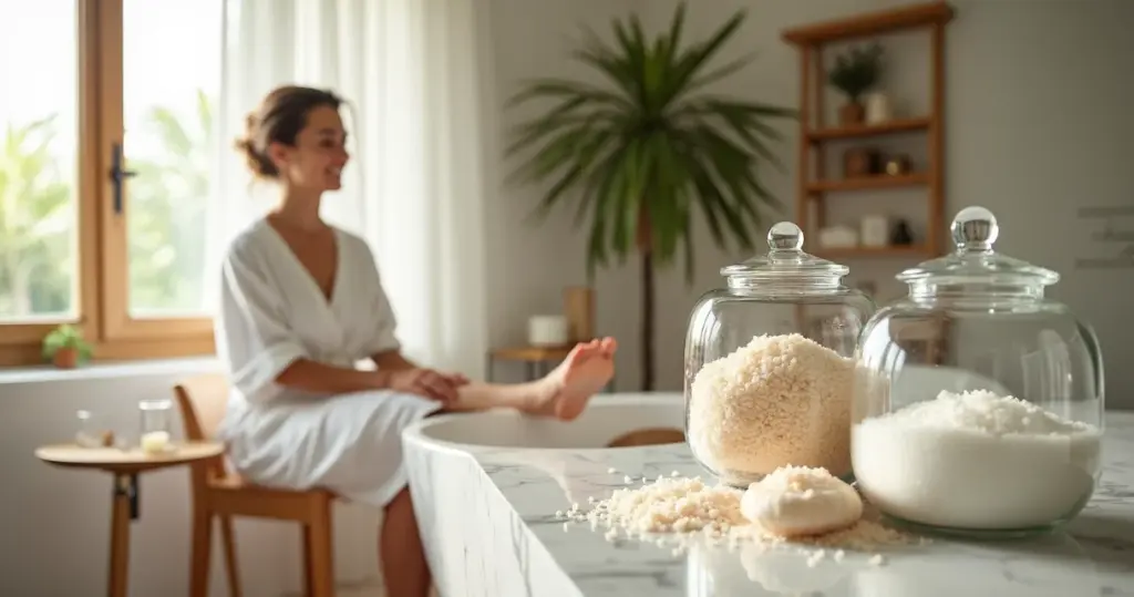 Sal Grosso ou Sal Epsom para Escalda-Pés: Qual Vale Mais a Pena?