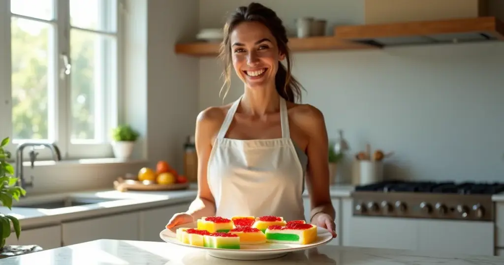 Sobremesa mosaico de gelatina: impressiona em 30min e custa só R$ 25