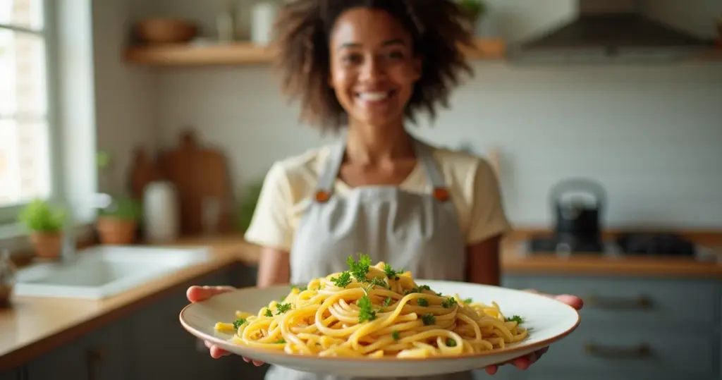 Um macarrão ao alho e óleo que parece de restaurante em 20 minutos