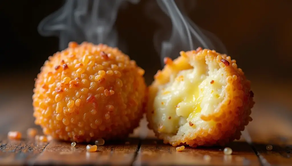 Como que se faz bolinho de arroz crocante e que não desmancha